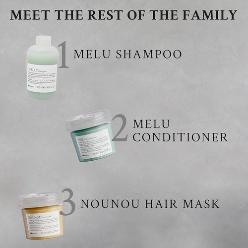 Davines MELU Hair Shield | Thermal Leave-On Conditioner for All Hair Types - Heat Protectant with Lentil Seeds, 8.45 Fl Oz
