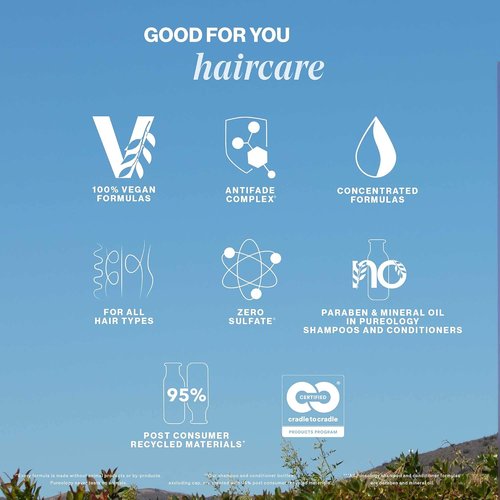 Pureology Strength Cure Blonde Purple Conditioner - Strengthens Blonde Hair & Fights Brass, Sulfate-Free & Vegan