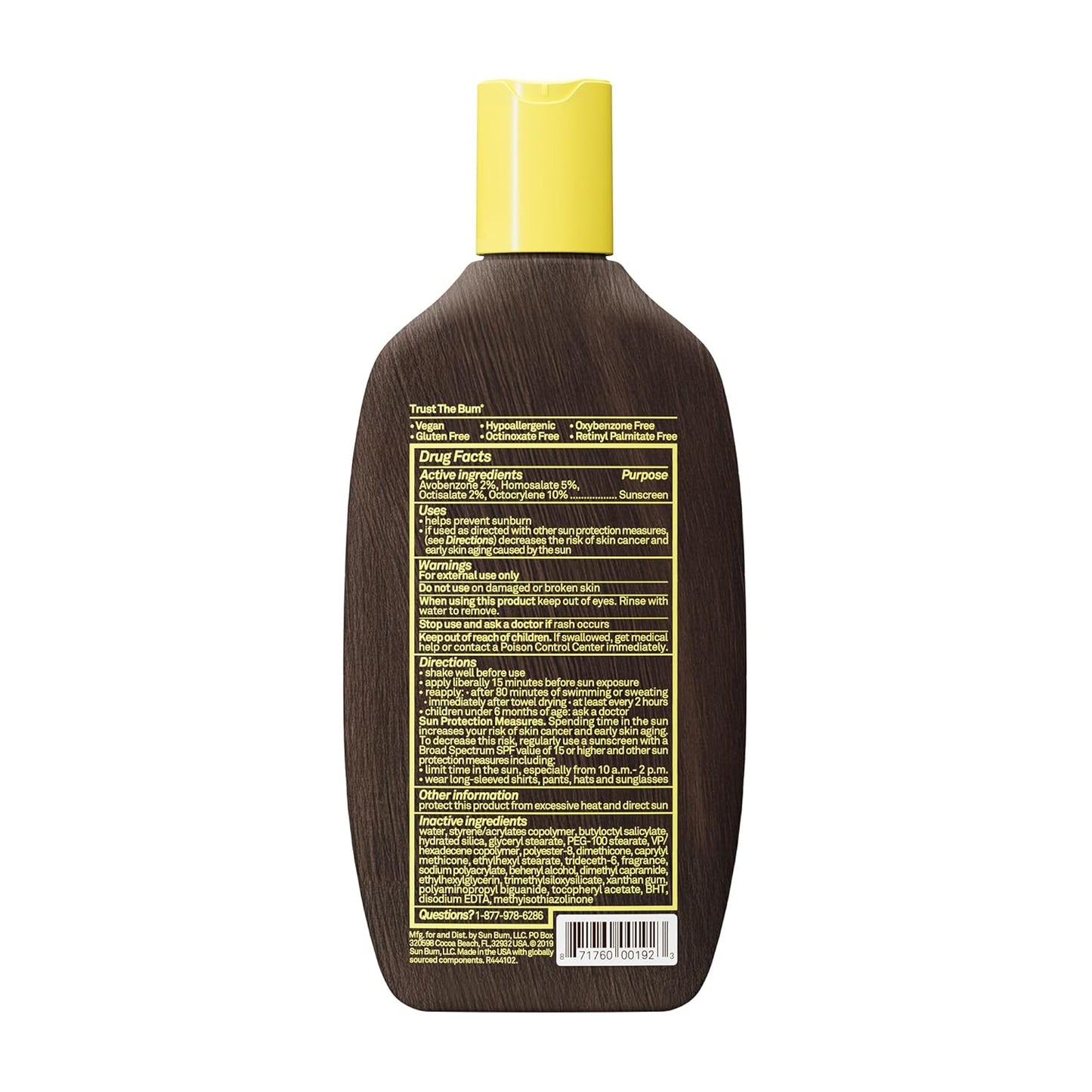 Sun Bum Original SPF 15 Sunscreen Body Lotion - Moisturizing Broad Spectrum Protection with Vitamin E - 8 oz
