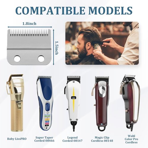 CR8GR8 Clipper Guards Set - 10 Professional Cutting Guides (1/16" to 1") for Wahl Clippers