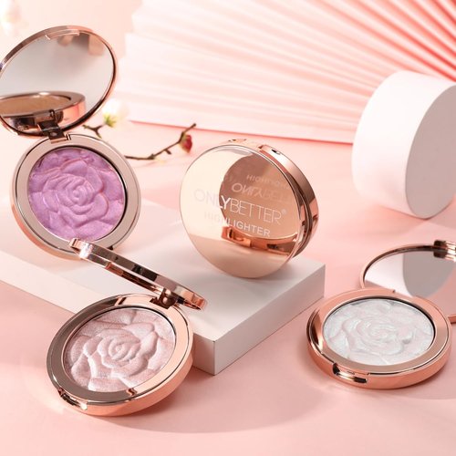 Regine Switzerland Highlighter Palette - Long-Lasting Cream Glitter Makeup in Purple