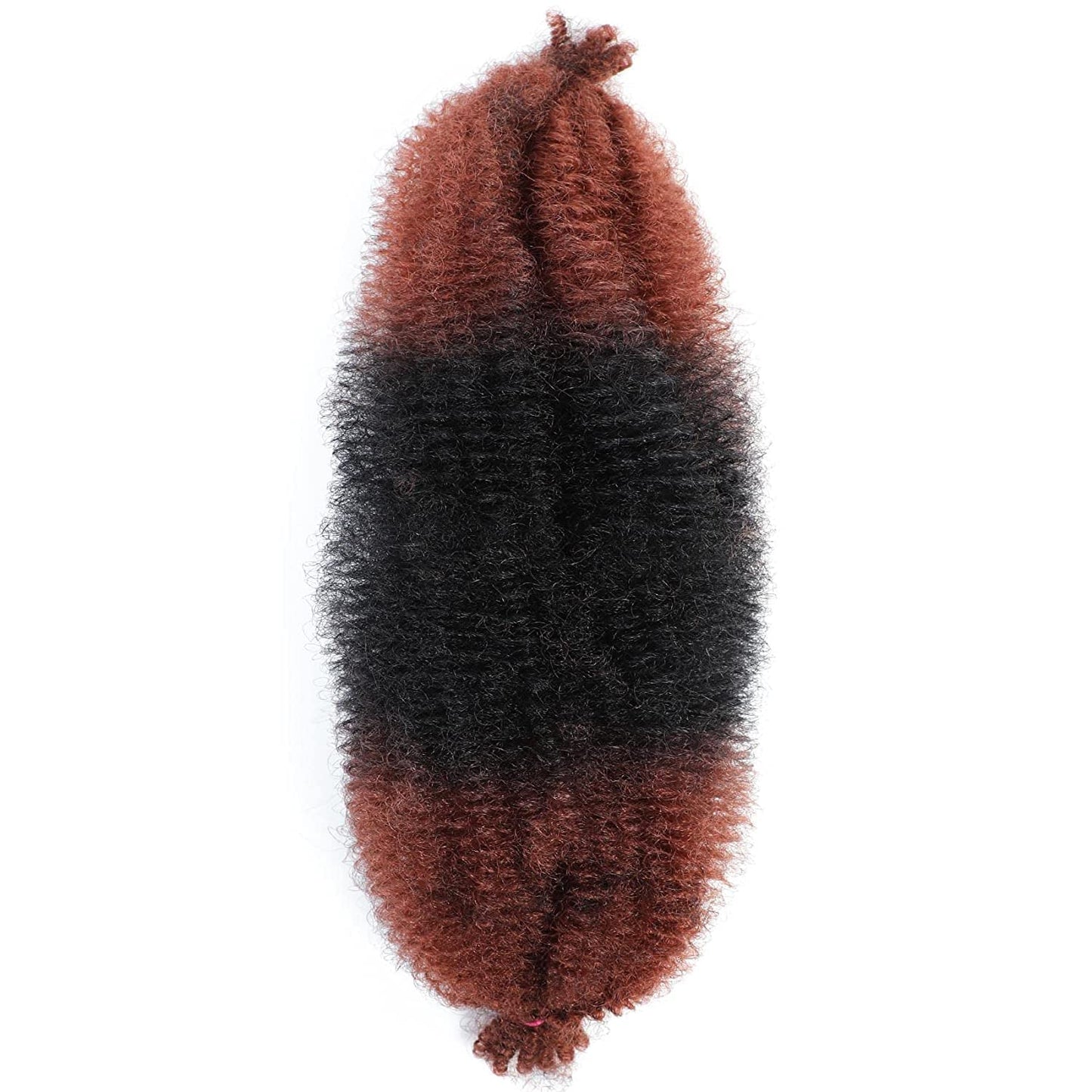 KEPBEAY Afro Twist Hair 30Inch 3Packs Springy Afro Twist Hair Spring Twist Crochet Briding Hair (30 Inch (Pack of 3), 1b/350) …