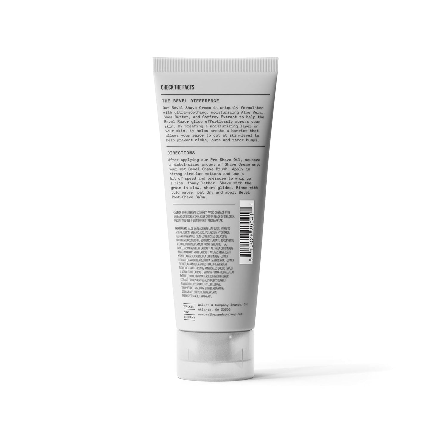 Bevel Shaving Cream for Men - Moisturizing Formula with Aloe Vera & Vitamin E | 4 Fl Oz