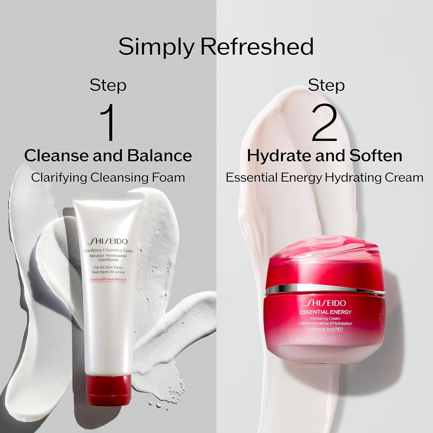 Shiseido Essential Energy Hydrating Cream Refill - 50 mL | Reduces Pores & Fine Lines - Vegan Formula