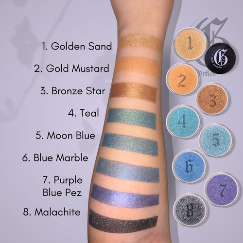 Bronze Star Organic Eye Shadow Palette - High Pigment, Talc-Free Mineral Makeup for Smokey & Natural Looks