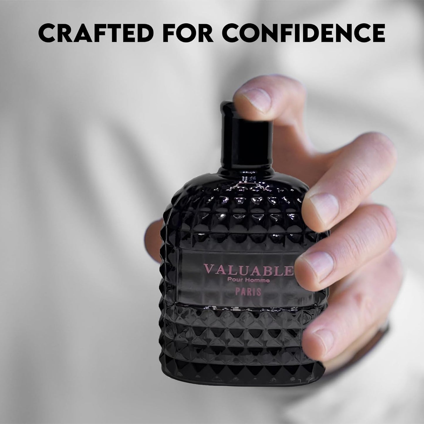 Valentine Men's Cologne Gift Set - 3 Luxury Eau de Toilettes | Vanilla Bourbon, Leather & Amber Fragrance | 3.4 Fl Oz Each