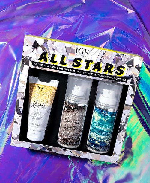 IGK ALL STARS Smooth Shine & Style Extend Kit - 5.4 Oz | Enhance Your Hair's Shine and Style