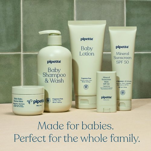Pipette Baby Mineral Sunscreen Spray SPF 30 - Water-Resistant Non-Nano Zinc Oxide | Safe for Sensitive Skin, 6 oz