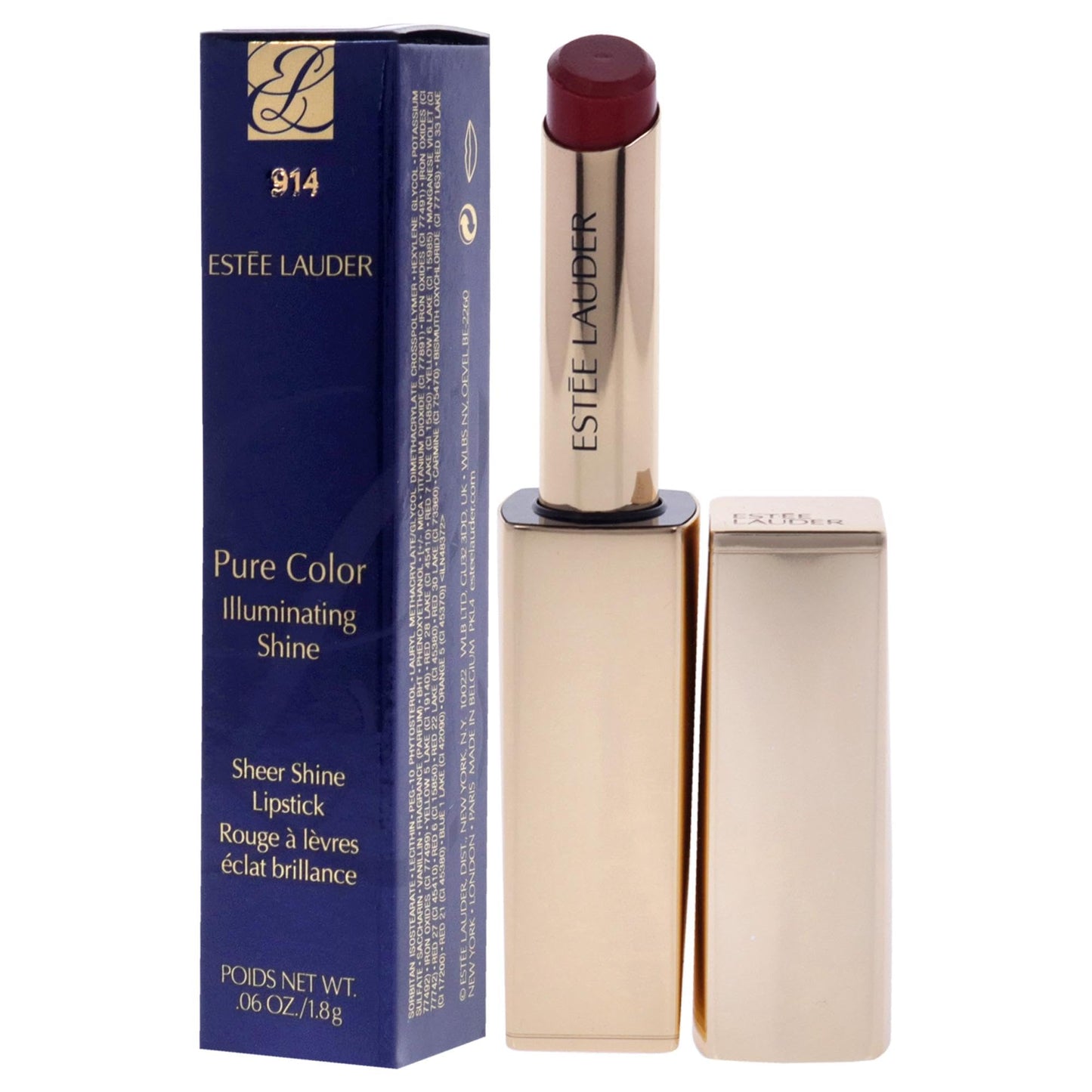 Estee Lauder Pure Color Illuminating Shine Lipstick - 914 Unpredictable Lipstick Women 0.06 oz