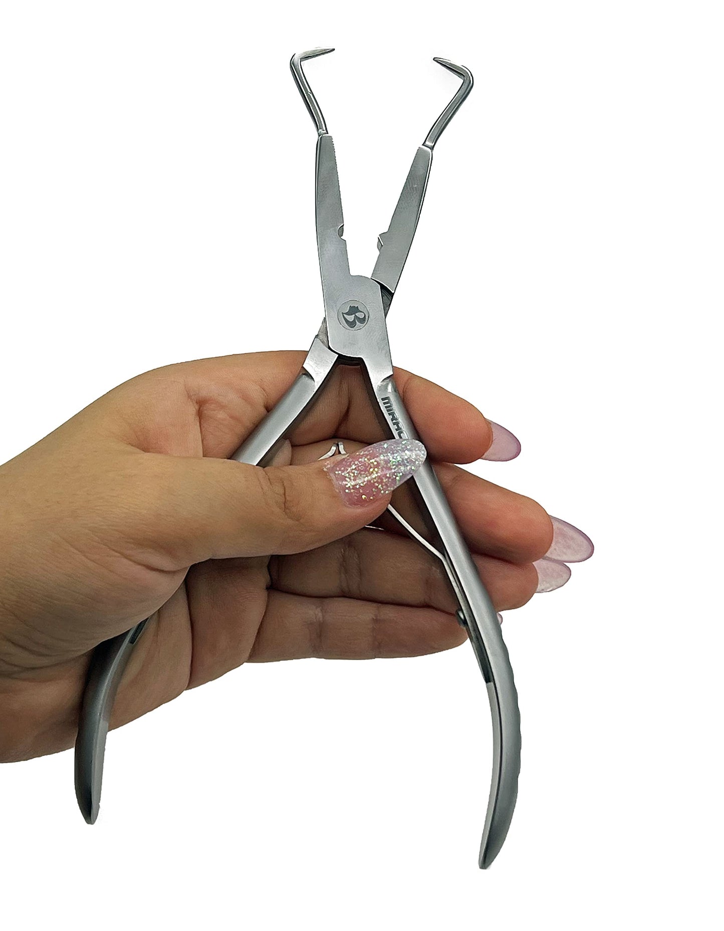 MIRACLE 7-Inch Microlink Hair Extension Pliers – Compact Tool for Beads Releasing, Tightening & Installing (Extra Large)