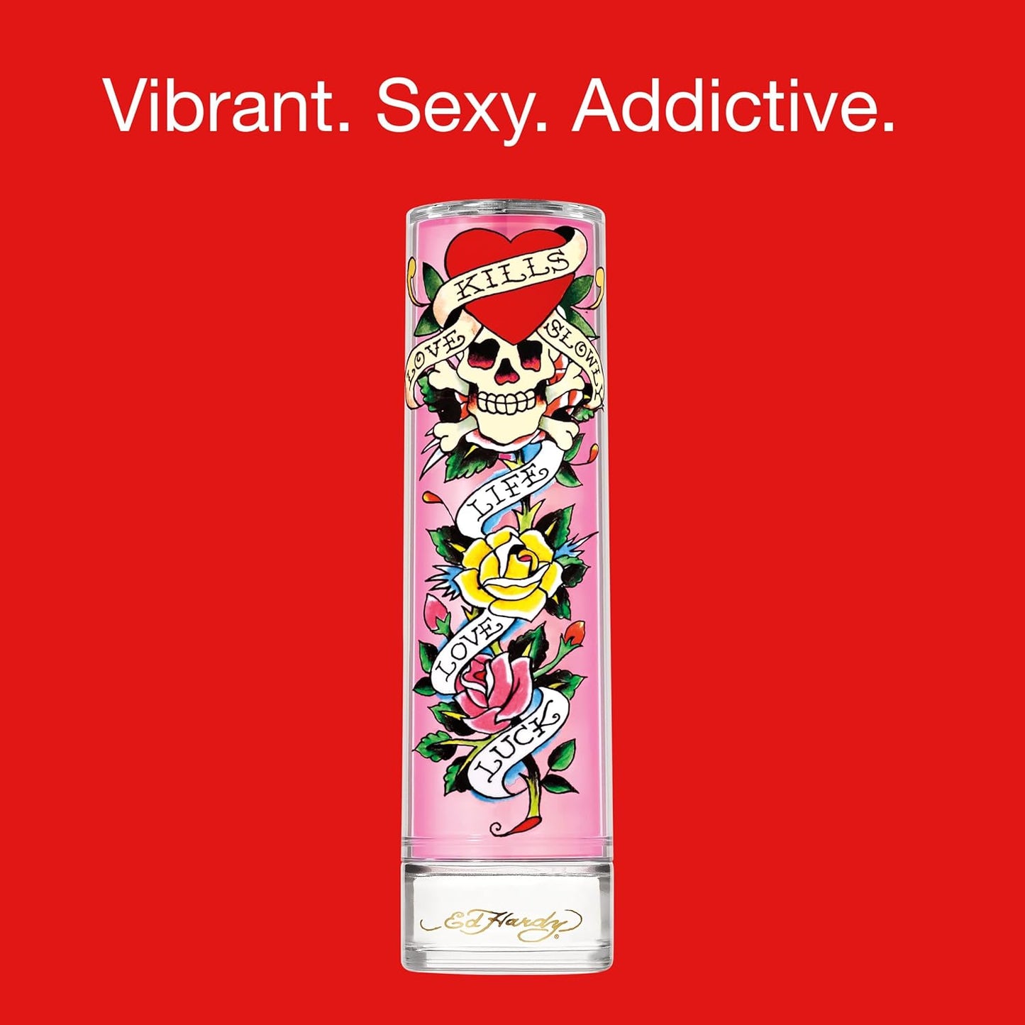 Ed Hardy Eau De Parfum Spray for Women - Warm Amber Notes | 3.4 fl oz