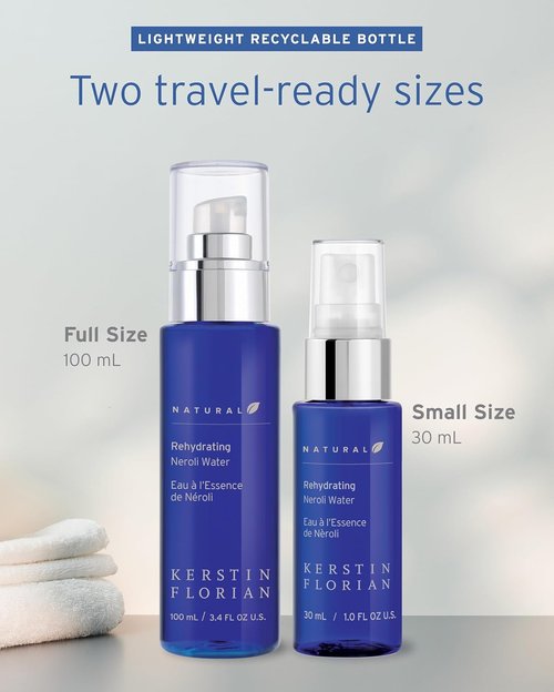 Kerstin Florian Neroli Water Face Mist - Hydrate & Refresh Skin with Probiotics & Peptides | Vegan & Cruelty-Free (3.4 fl oz)