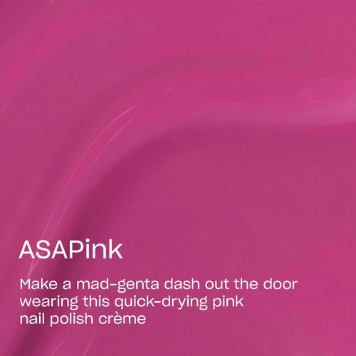 OPI RapiDry ASAPink | Opaque Bright Pink Crème Quick Dry Nail Polish | Vegan, Smudge Proof, Fast Drying