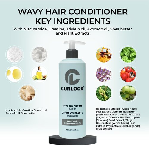 Regine Switzerland Wavy Hair Conditioner - Silicone-Free Formula for Softness & Shine | 400ml (13.5 oz)