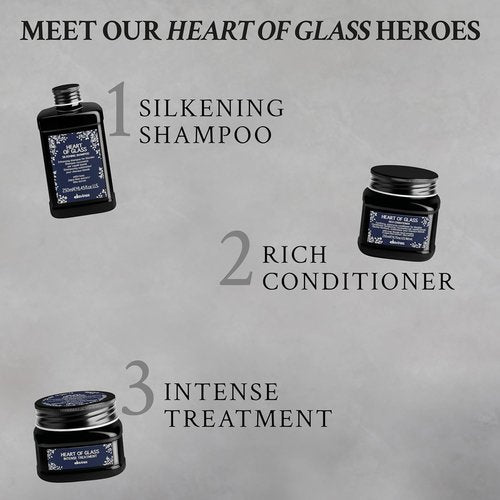 Davines Heart of Glass Sheer Glaze - Brightening Leave-In Fluid for Blonde Hair | Hydrates & Protects, 5.07 Fl Oz