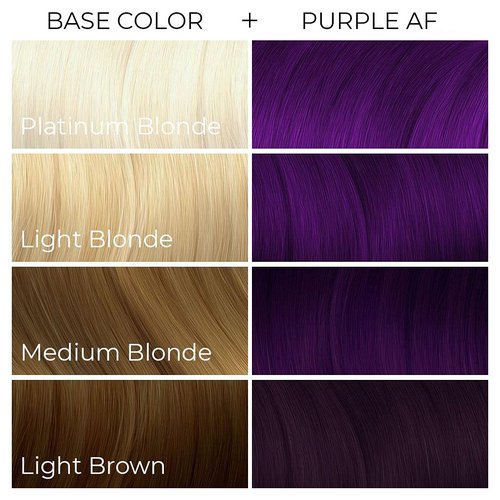 Arctic Fox Purple AF Semi-Permanent Hair Dye - Vegan, Cruelty-Free, Conditioning - 8 Fl Oz