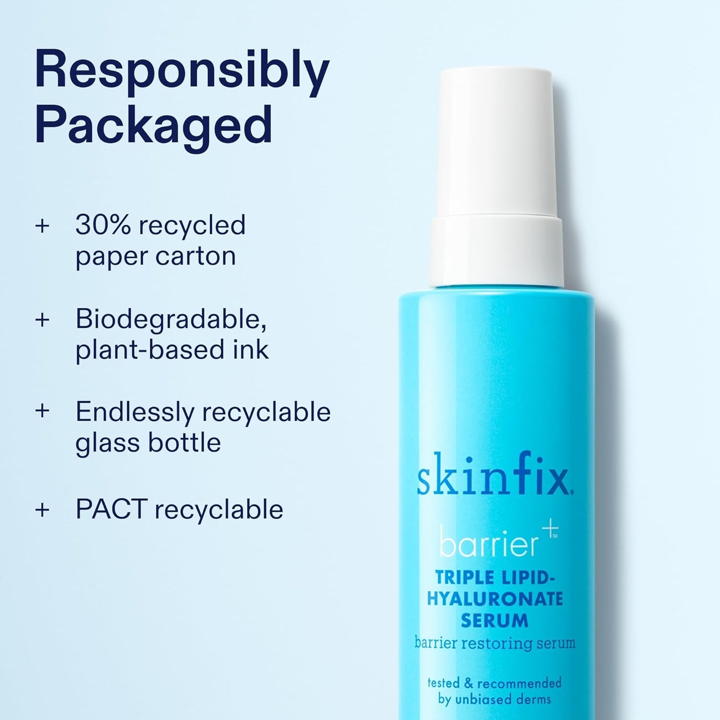 Skinfix Triple Lipid-Hyaluronate Serum - Hydrating Face Serum for Lasting Moisture - 1 oz | Smooths Fine Lines, Vegan & Cruelty-Free