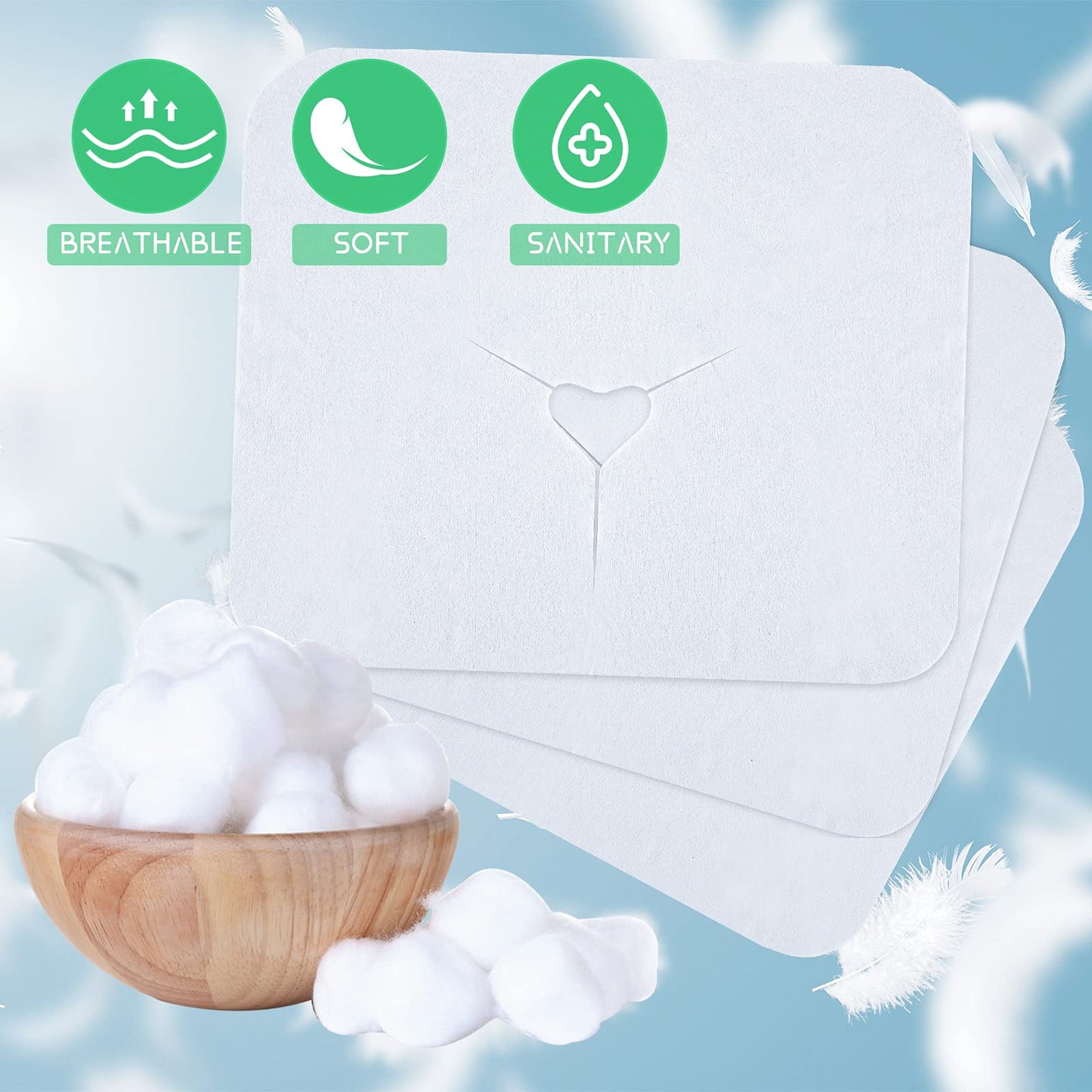 200 Pieces Disposable Face Cradle Covers Massage Headrest Covers for Massage Tables and Massage Chairs Beauty Spa Salon Bed, 11.8 x 15.7 Inches (White)