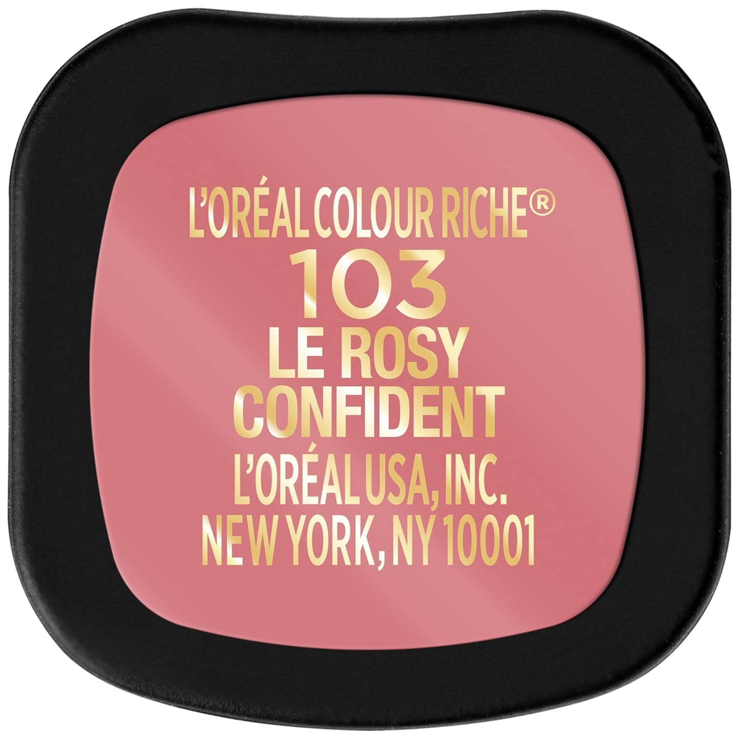 L'Oreal Paris Colour Riche Intense Volume Matte Lipstick, Lip Color Infused with Hyaluronic Acid for up to 16hr All Day Comfort, Le Rosy Confident, 0.06 Oz