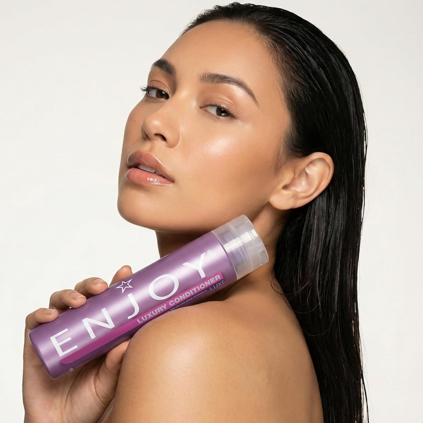 Enjoy Luxury Conditioner - Sulfate-Free Frizz Control for Thick, Coarse, or Curly Hair | 33.8 Fl Oz