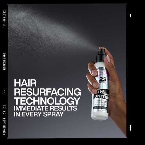 Redken One United All-In-One Leave In Conditioner - Multi-Benefit Leave In Treatment For All Hair Types, Heat Protectant and Detangler Spray, Paraben-Free