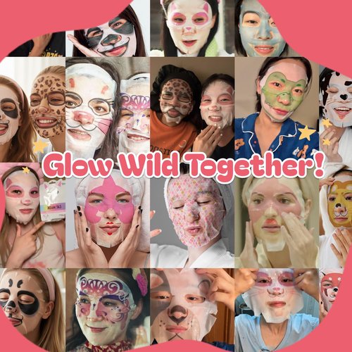 Epielle Rabbit Character Face Masks - Fun Korean Skin Care 6-Pack | Perfect for Spa Parties & Gifts