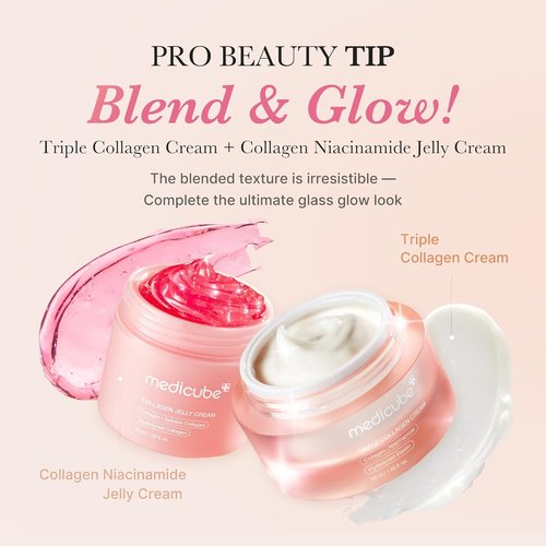 Medicube Triple Collagen Cream - Hydrating & Firming Moisturizer with Hyaluronic Acid | 1.69 oz