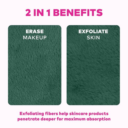 MakeUp Eraser Mini PRO - Effortlessly Remove All Makeup With Just Water | Harry Potter Slytherin, 1ct