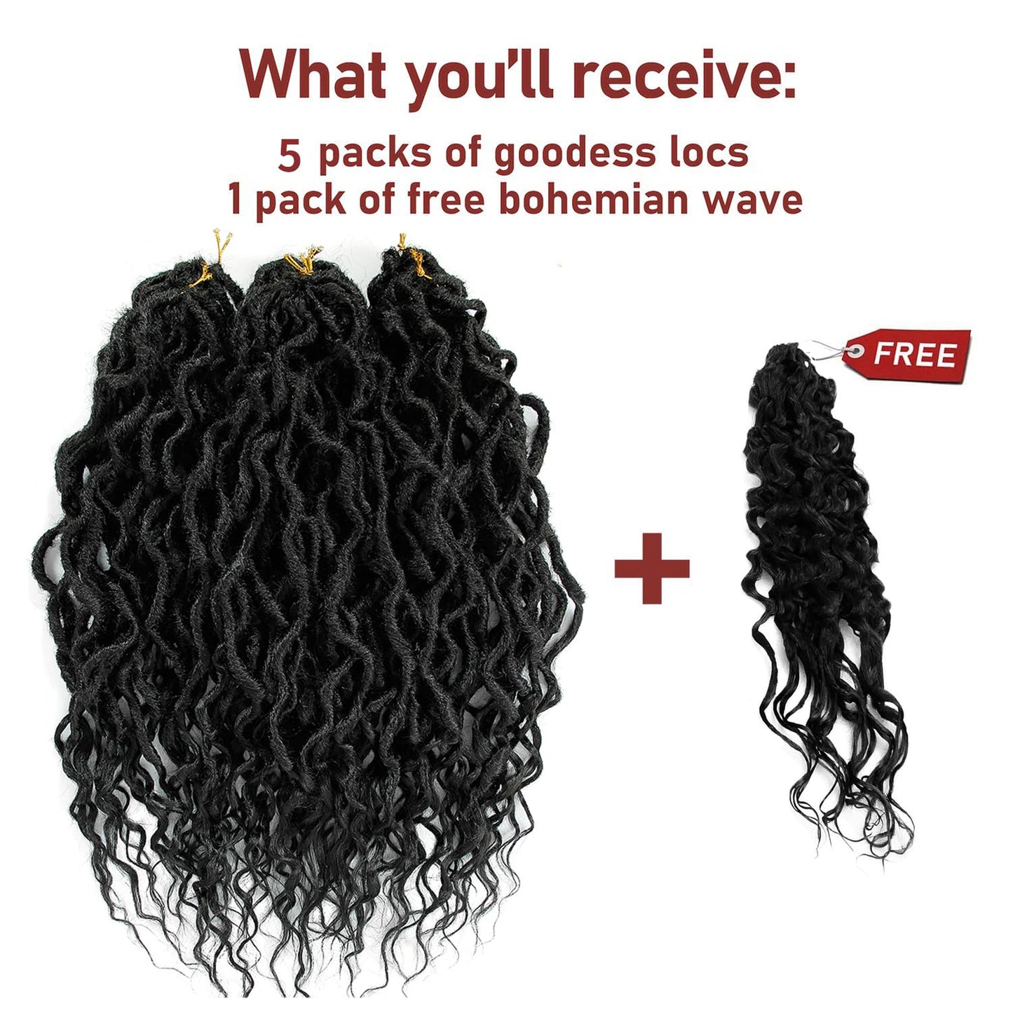 Faux Locs Crochet Braid Hair Bohemian Locs 24 Inches Synthetic Dreads Ombre Braiding Hair Afro Dreadlock 1B