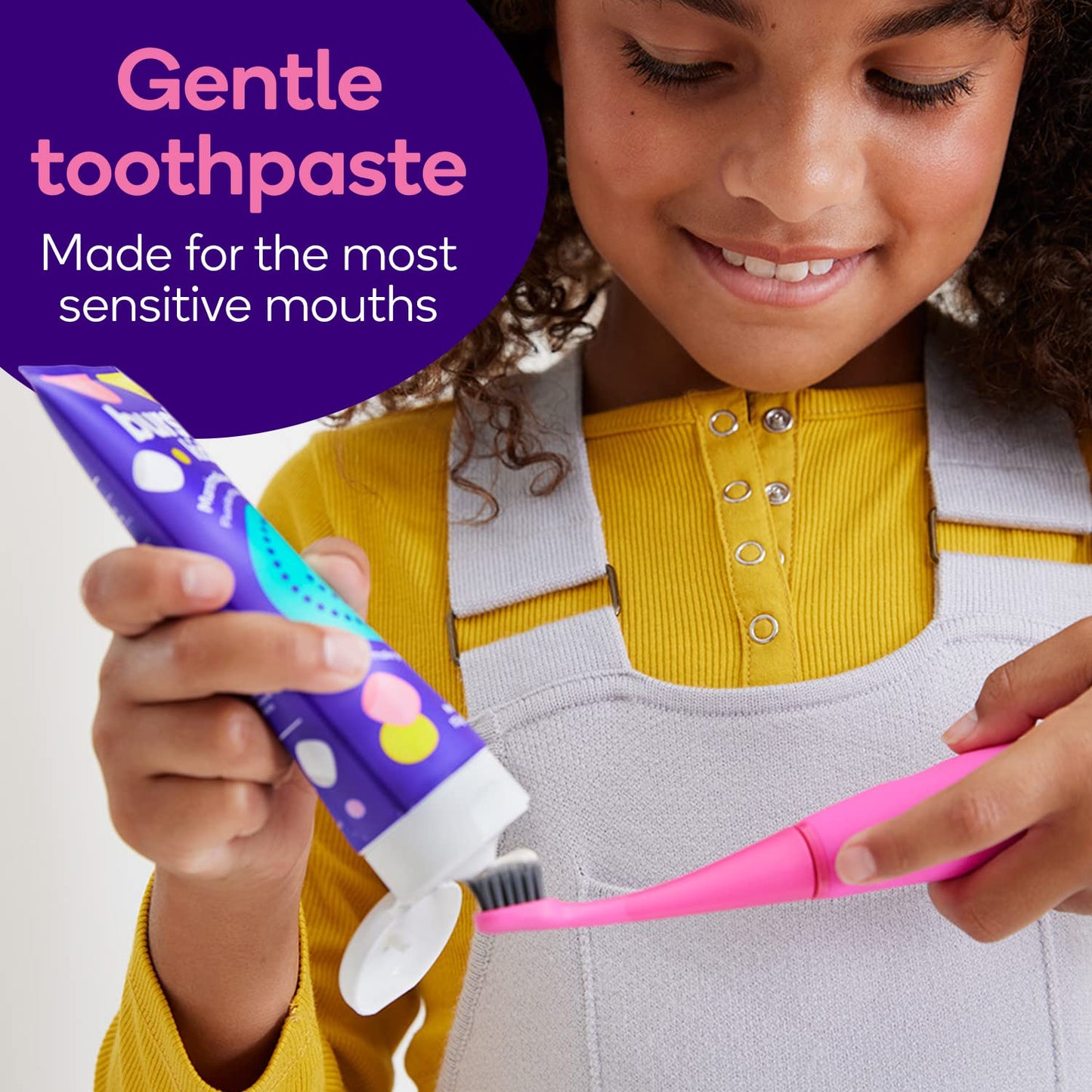 BURSTkids Bubblegum Bonanza Kids Toothpaste with Fluoride - Great Tasting Flavored Childrens & Toddler Toothpaste - Anticavity, Dye Free, Vegan, Safe Toothpaste for Kids Ages 2+ - 4oz
