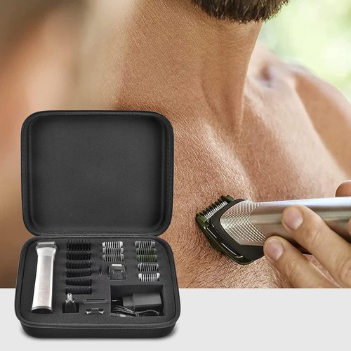 Philips Norelco Multigroom Series 7000 & 5000 Storage Case - Black Holder for Trimmer Attachments
