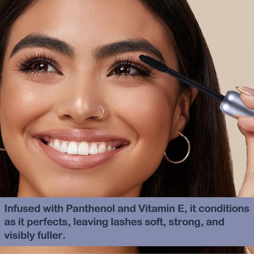 Eyes On Me Waterproof Volumizing Mascara - Long-Lasting Curl & Lift, Smudge-Proof Formula, Jet Black