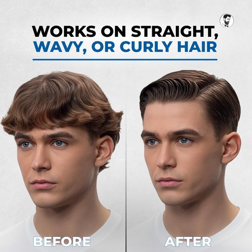 Gentlemen Republic Oceano Men's Hair Gel - 64oz Strong Hold & High Shine, Alcohol-Free Formula