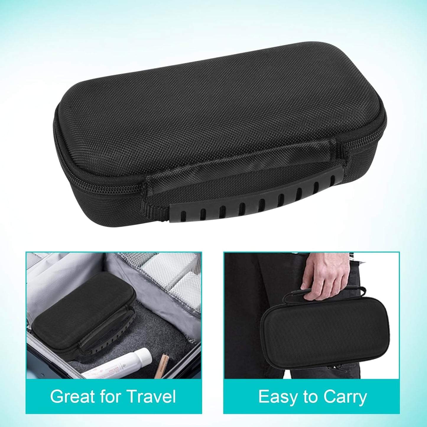 SLODE Hard Travel Case for Philips Norelco OneBlade | Durable Carrying Bag with Handle - Black