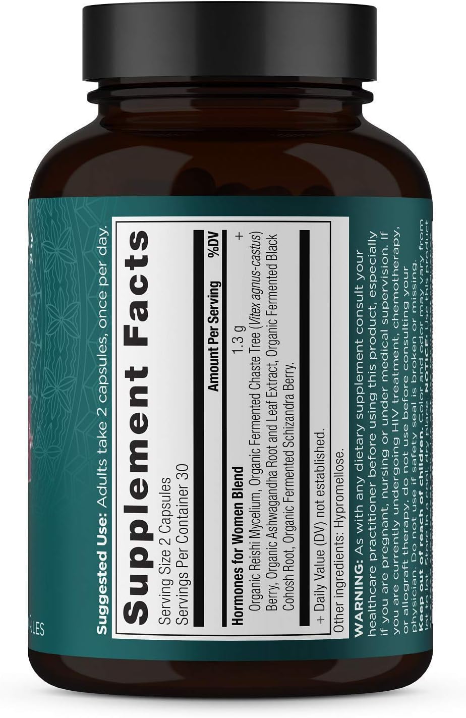 Ancient Nutrition Women's Hormone Support - Reduces Stress & Boosts Energy | 60 Gluten-Free Capsules