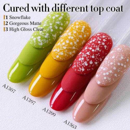 Double Rhythm 15ML Gel Polish Pure Sheer Same Color Same Bottle Soak Off Gel Polish Nail Art Manicure Salon DIY at Home for Women (Yellow-A1397)