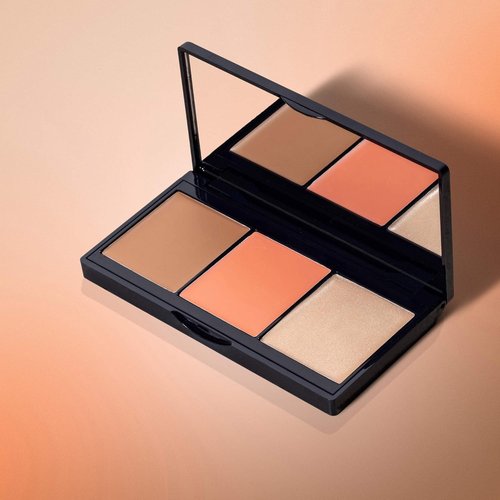 Lune+Aster Creamy Cheek Trio - Ultra-Blendable Bronzer, Blush & Highlighter Palette