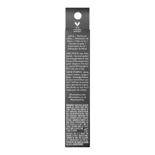 e.l.f. Love Triangle Lip Filler Liner - 2-in-1 Sculpting & Filling Lip Pencil, Long-Lasting Vegan Color, Plum