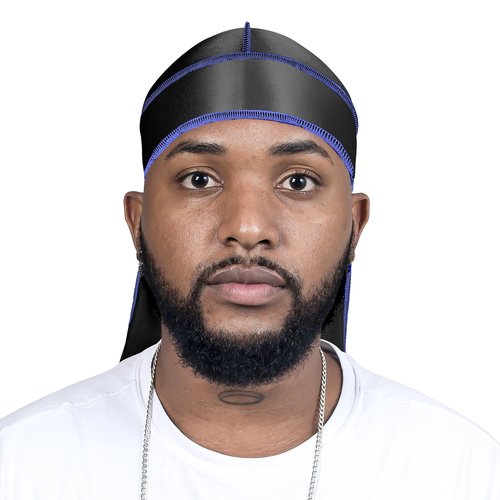 4PCS Silky Durags for Men Women 360 Waves with 1 Wave Cap, Silky Satin Durag Extra Long Tails