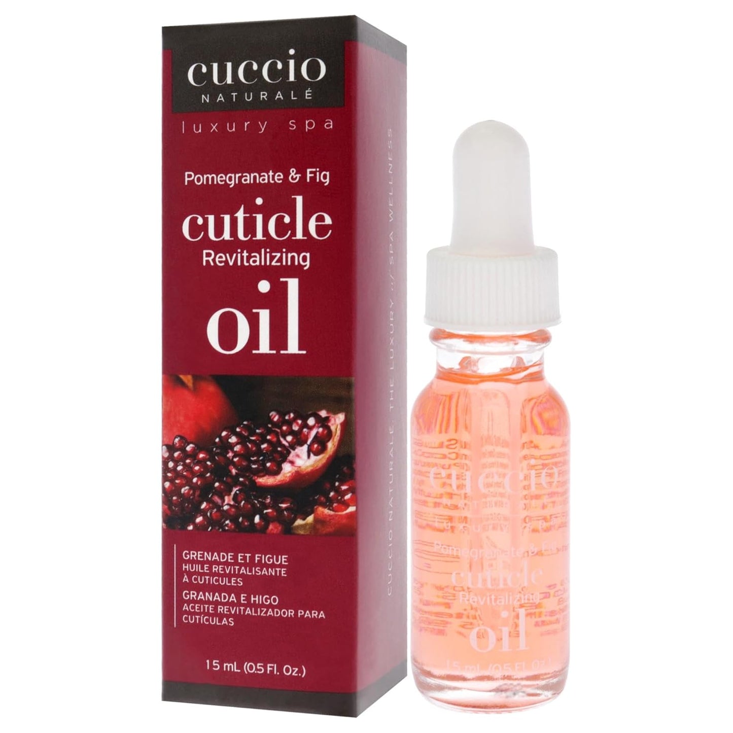 Cuccio Naturale Cuticle Oil - Revitalizing Pomegranate & Fig - Nourishes Skin & Nails - 0.5 Oz
