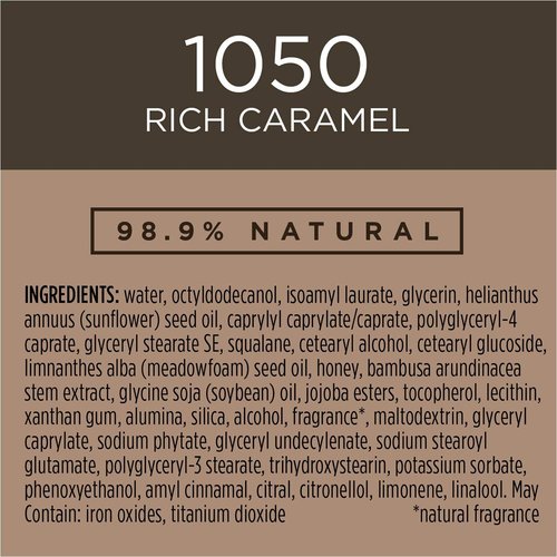 Burt's Bees Goodness Glows Liquid Makeup - Rich Caramel Shade | 1.0 Ounce for Flawless Skin