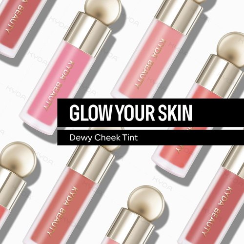 KYDA Liquid Blush - High Pigment Matte Tinted Cream for Cheeks | Lasting Dewy Finish in Nude Pink
