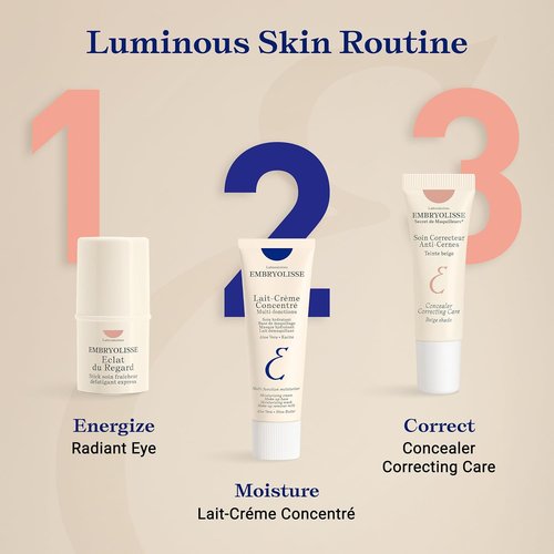 Embryolisse Radiant Eye Stick - Cooling Under Eye Makeup Primer for Dark Circles & Puffiness | 0.15 Fl Oz