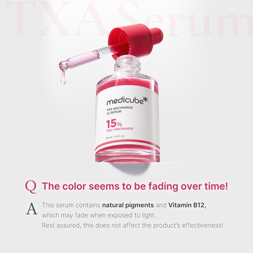 Medicube TXA+Niacinamide 15% Glow Facial Serum - All-in-One Korean Skincare for Uneven Skin Tone | 1.01 fl. oz.