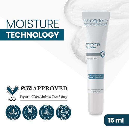 Mineaderm Moistherapy Lip Balm - Ultra-Nourishing Treatment with Shea Butter & Coconut Oil - 0.5 fl. oz