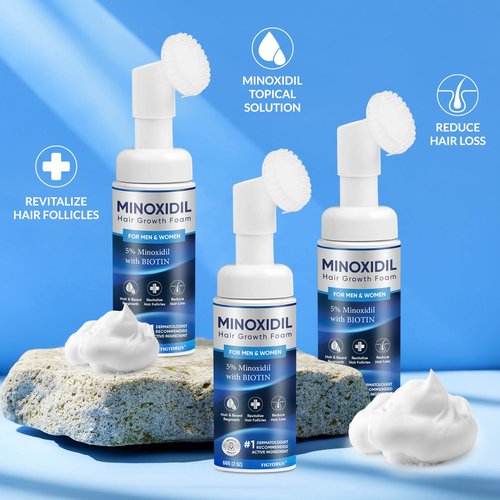 5% Minoxidil Foam, Minoxidil for Men Foam, Minoxidil for Women Hair Growth, Minoxidil for Men and Women. (6 Ounce)