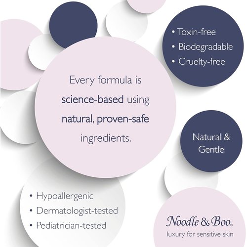 Noodle & Boo Lavender Newborn Extra Gentle Shampoo, Tear Free Pediatrician Tested Hydrating Baby Shampoo Free of Parabens, Phthalates, Sulfates and Dyes