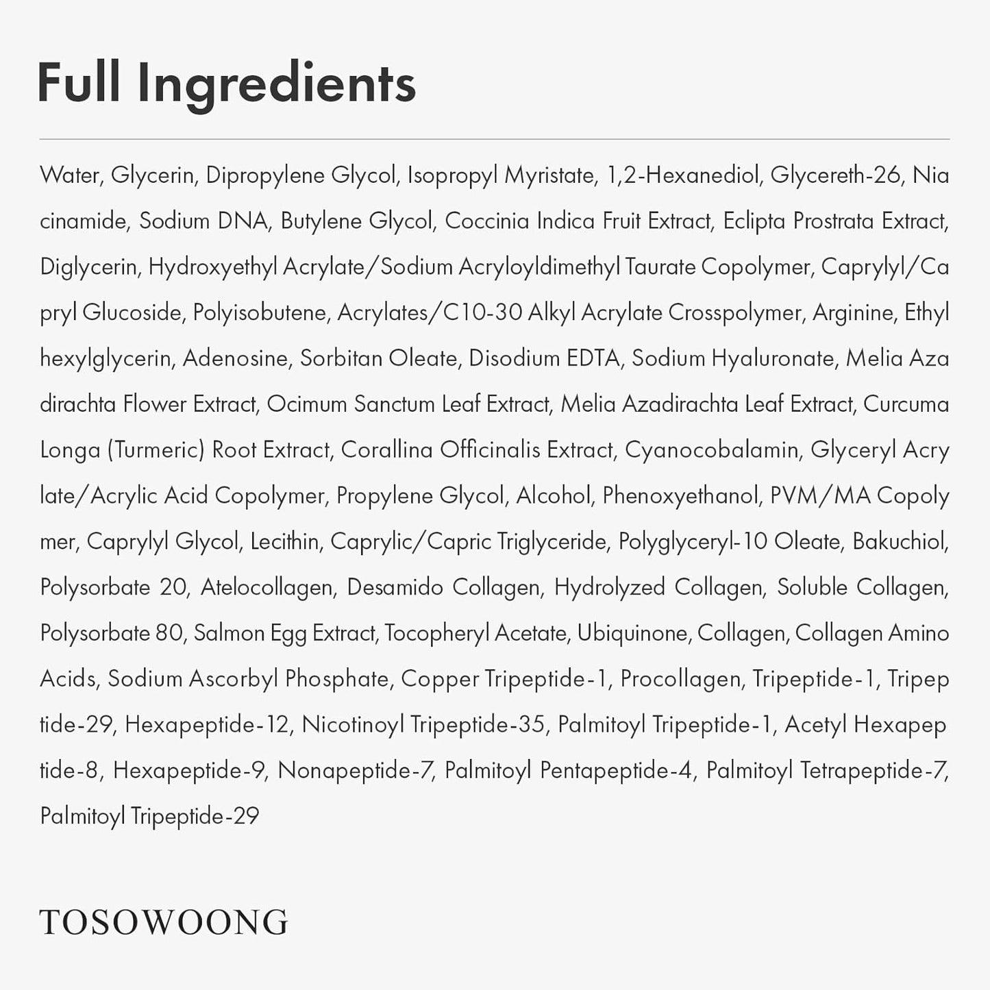 TOSOWOONG Pink Peptide 12 PDRN Serum - Hydrating & Firming with Salmon DNA & Niacinamide | 33ml