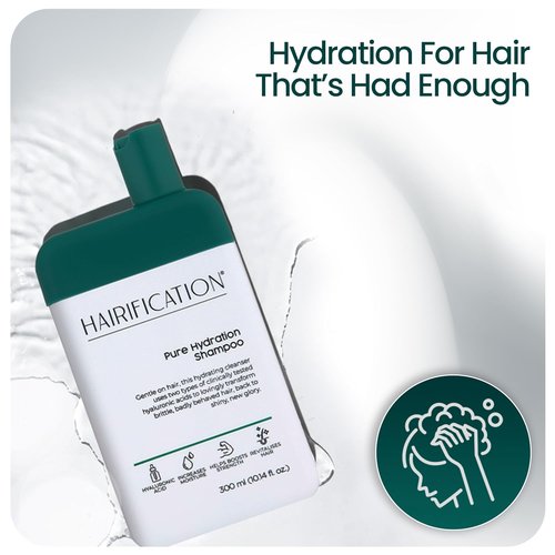 Pure Hydration Shampoo - Nourishing Formula with Hyaluronic Acid & Niacinamide | 300ml for Dry or Fine Hair