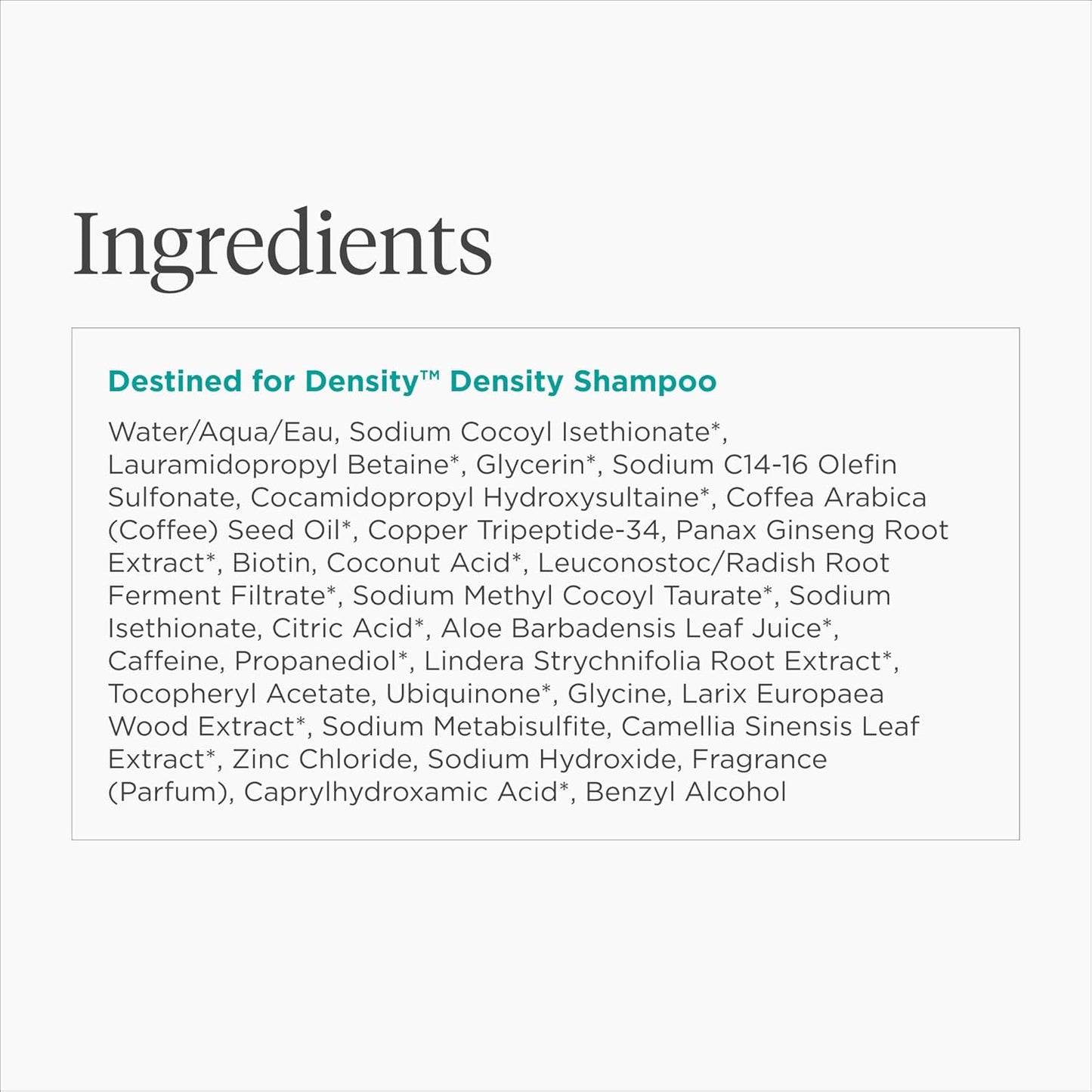 Briogeo Destined For Density Caffeine + Biotin Peptide Density Shampoo, Increases Hair Thickness, Volume and Density for Fine or Thinning Hair, Vegan, Cruelty-Free